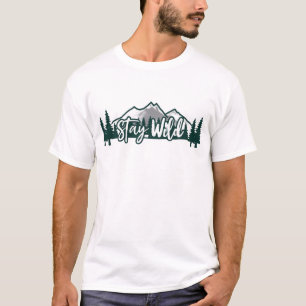 Stay Wild T-Shirt Design for Men