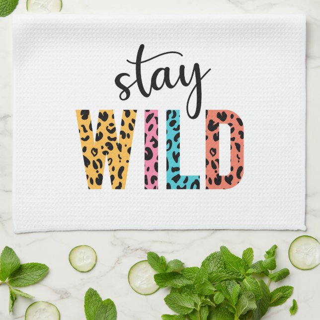 Stay Wild Tea Towel (Folded)