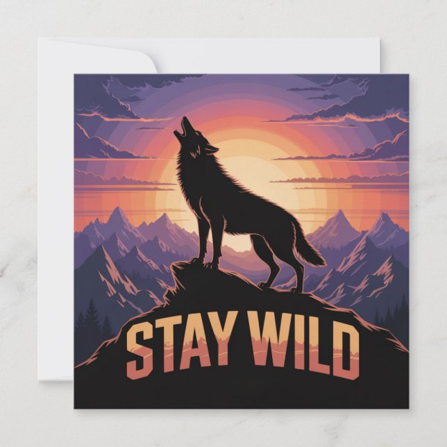 Stay Wild Thank You Card (Front)