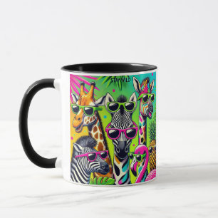 Stay Wild - Tropical Party Vibes with Exotic Anim Mug