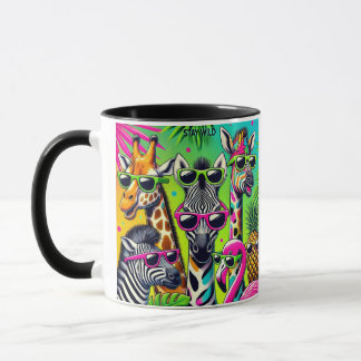 Stay Wild - Tropical Party Vibes with Exotic Anim Mug