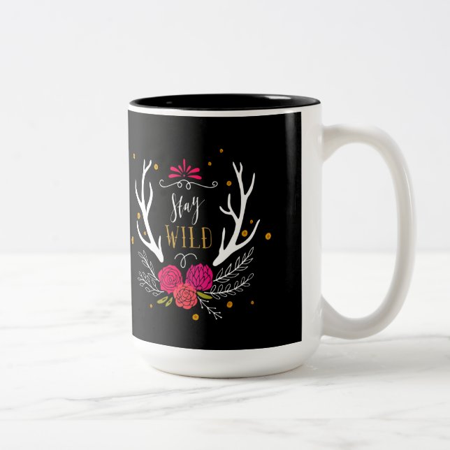 Stay Wild Two-Tone Coffee Mug (Right)