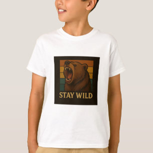 Stay Wild Vintage Animal Graphic for Nature Lover T-Shirt