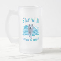 Stay Wild White Wolf Snow Runway