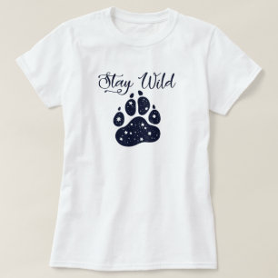 Stay Wild Wolf Paw T-Shirt