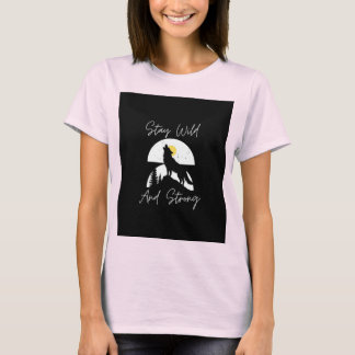 Stay Wild Wolf T-Shirt – Cute Wolf Design