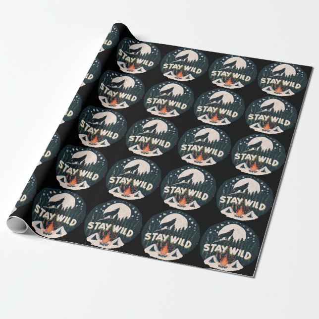 Stay Wild Wrapping Paper (Unrolled)