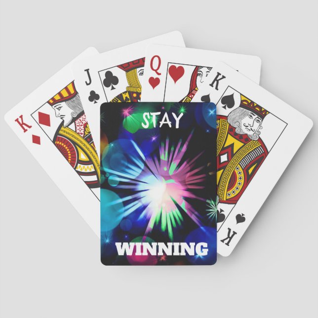 Stay Winning Classic Playing Cards (Back)