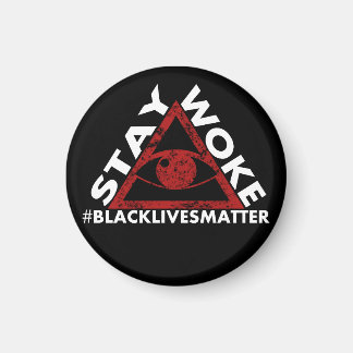 Stay Woke #blacklivesmatter Protest distressed Magnet