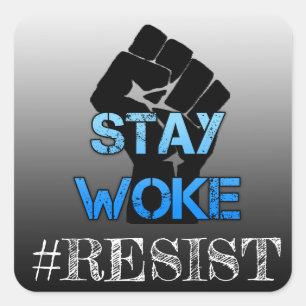 Stay Woke Resist Fist Slang Anti Trump Stickers