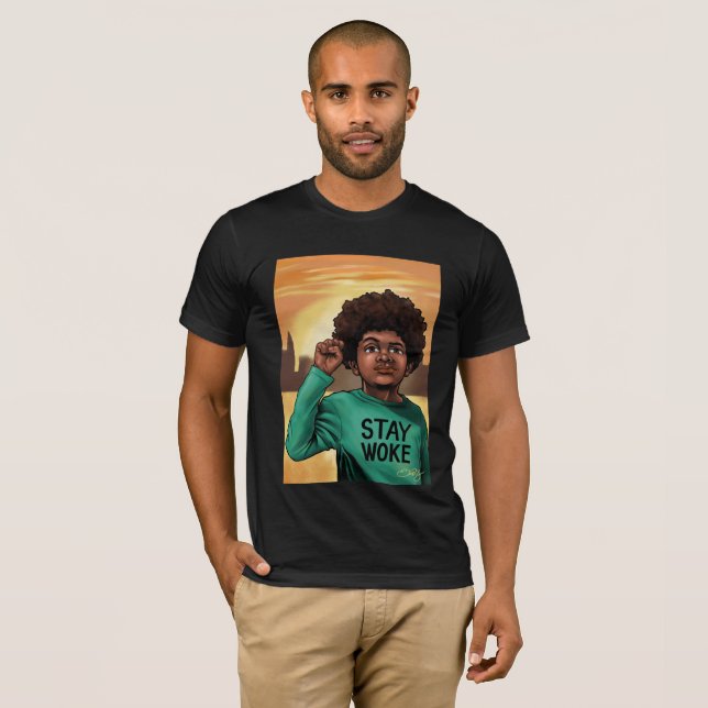Stay Woke T-Shirt (Front Full)