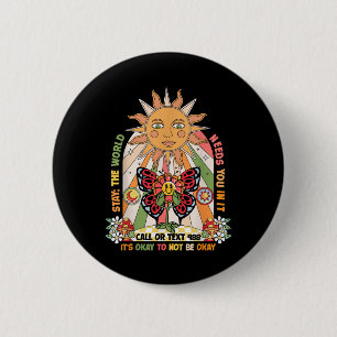 Stay World Needs You Call 988 Suicide Prevention G 6 Cm Round Badge