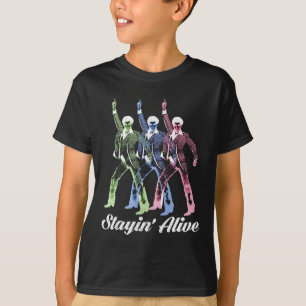 Stayin' Alive Vintage Style Dancing Retro Disco T-Shirt