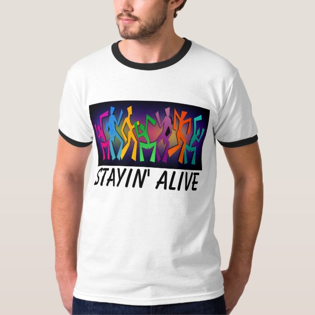 Staying Alive T-shirts, Disco T-Shirt (Front)