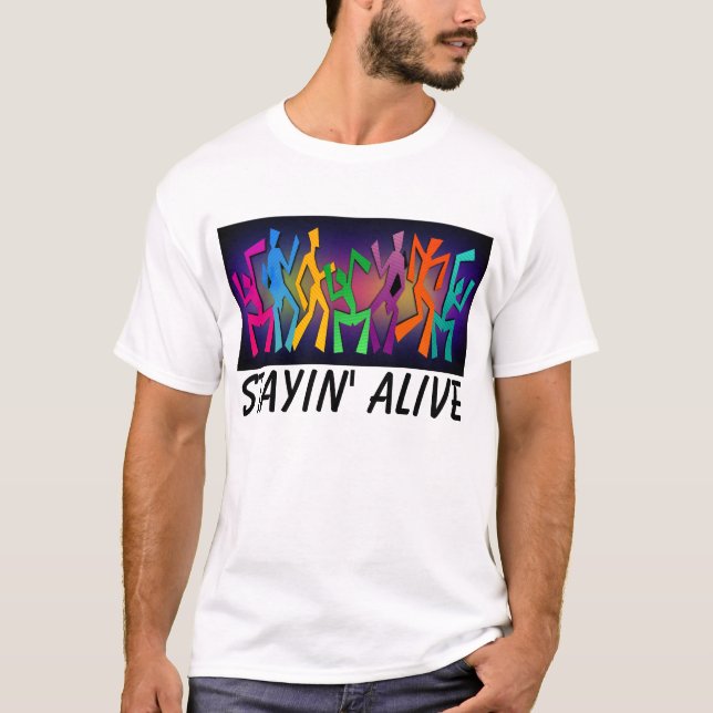 Staying Alive T-shirts, Disco T-Shirt (Front)