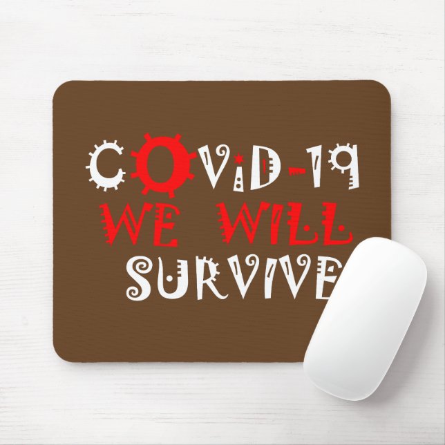 Staying At Home Saves Lives Corona Virus COVID19 Mouse Mat (With Mouse)