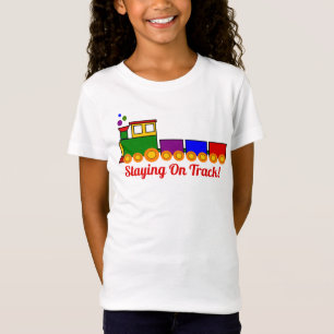 Staying On Track - Box Car Locomotive T-Shirt