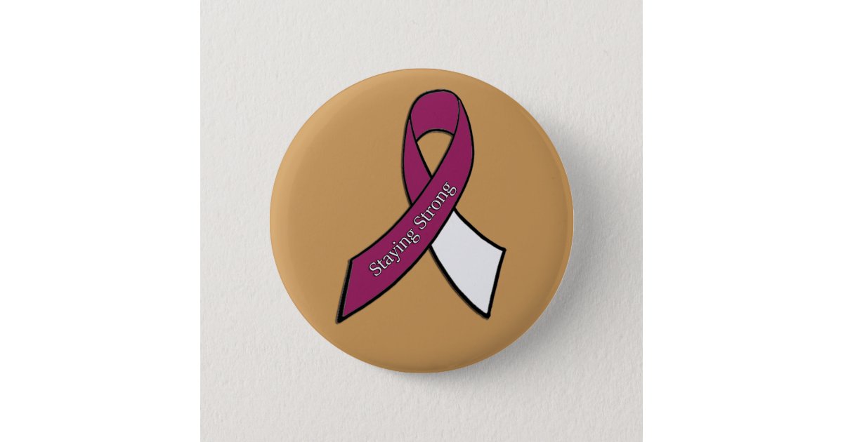 Staying Strong Throat, Neck and Head Cancer Button ...