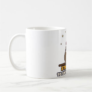 Staying Up to Spot the Sleigh Owl Christmas Mug