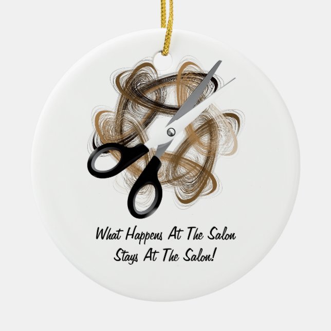 Stays At Salon Ceramic Tree Decoration (Front)