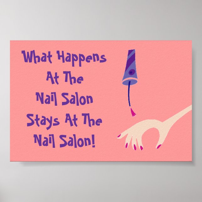 Stays @ Nail Salon Poster (Front)