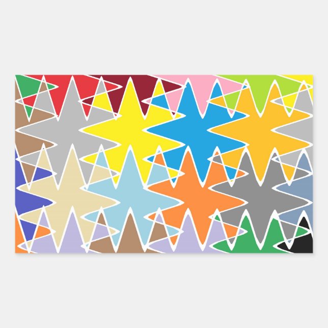 STBX Novino Star Rythem Dance Rectangular Sticker (Front)