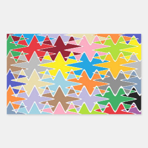 STBX Novino Star Rythem Dance Rectangular Sticker