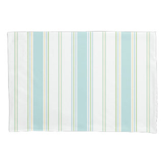 Std Pillowcase set of 2 in St Ives Stripe seaglass