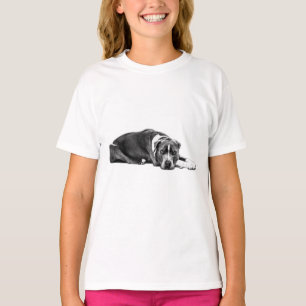 Steadfast Gaze Pitbull Mix Portrait Tee