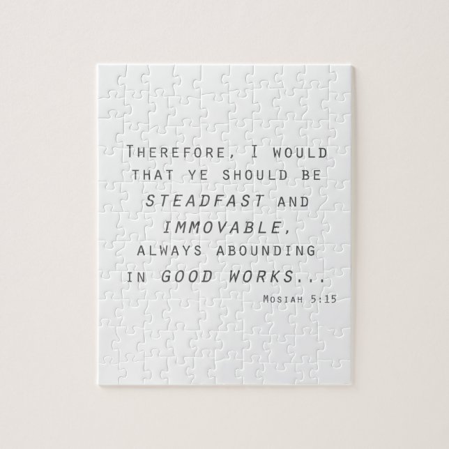 steadfast immoveable mosiah lds scripture jigsaw puzzle (Vertical)