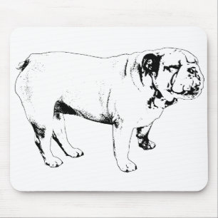 steady edge, bulldog mouse mat