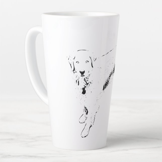 Steady Eyes at Harvest Dusk Latte Mug (Left Angle)