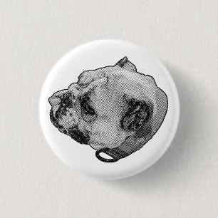 Steady Friendly Look 3 Cm Round Badge