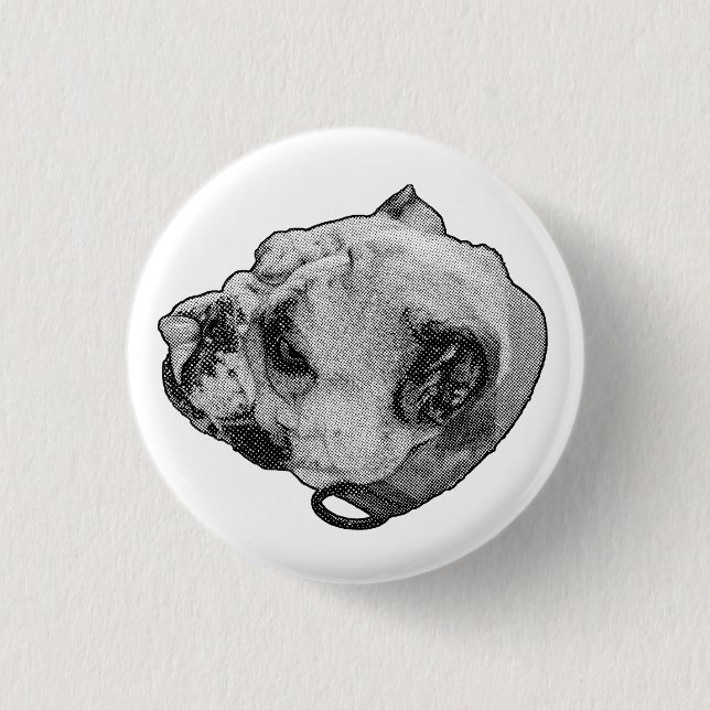 Steady Friendly Look 3 Cm Round Badge (Front)