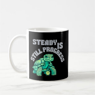 Steady Is Still Progress Tortoise Gentle Reminder Coffee Mug