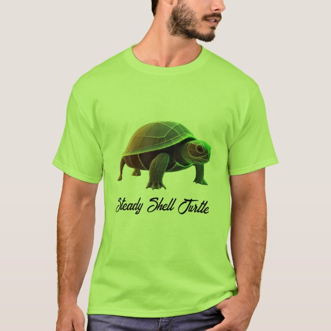 Steady Shell Turtle  T-Shirt (Front)