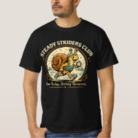 Steady Striders Club Funny Snail Runner Vintage