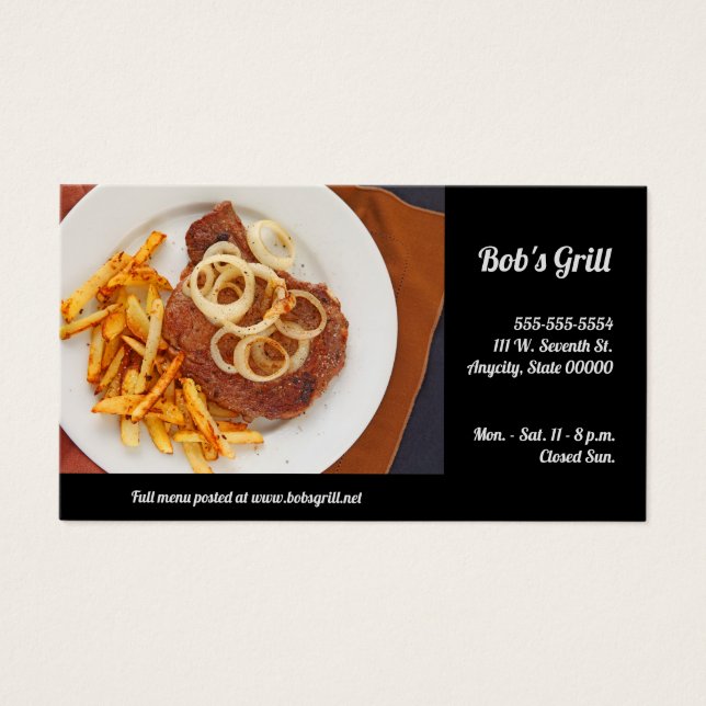 Steak and fries (Front)