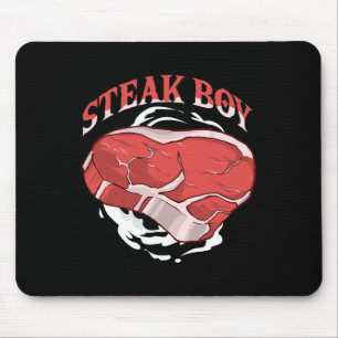Steak Boy For Meat Lovers And Bbq Fans Grilling Ri Mouse Mat