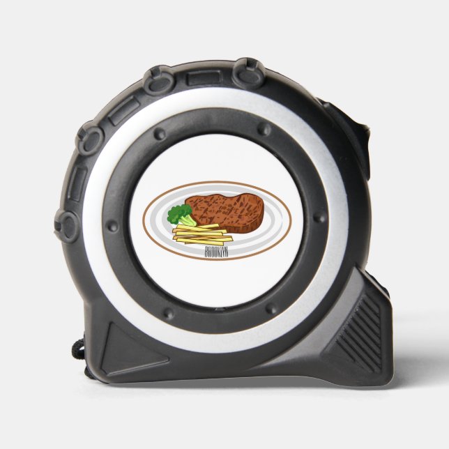 Steak cartoon illustration 1 (Front)