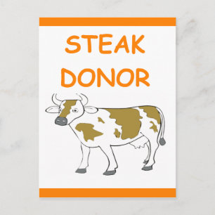 steak donor postcard