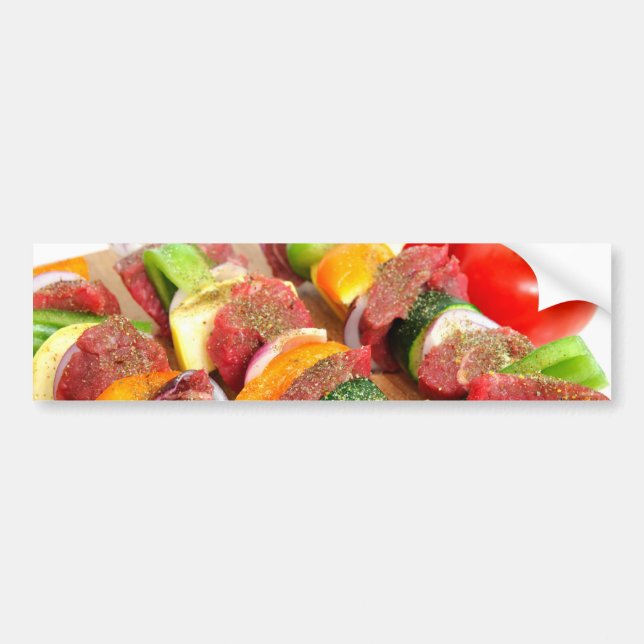 Steak Kabob Bumper Sticker (Front)