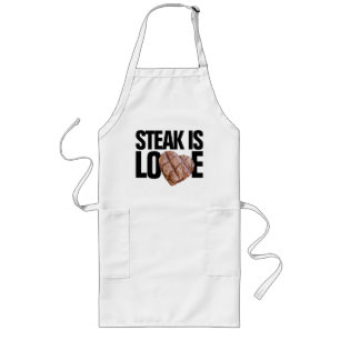 Steak Meat Is Love Grilling Apron