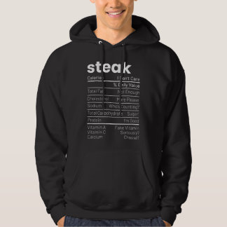 Steak Nutrition Facts Meat Lover Nutrition Facts Hoodie
