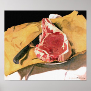 Steak Painting - Vintage Art by Felix Vallotton Poster
