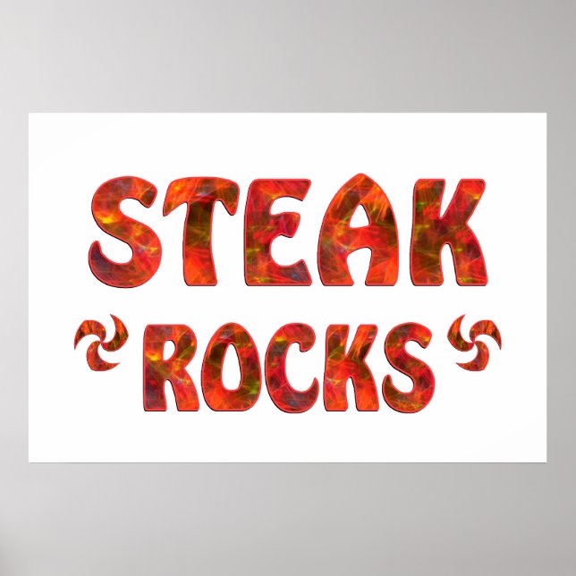 STEAK ROCKS POSTER (Front)