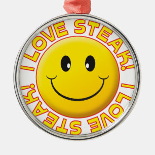 Steak Smile Metal Tree Decoration