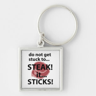 Steak Sticks Funny Steak Key Ring