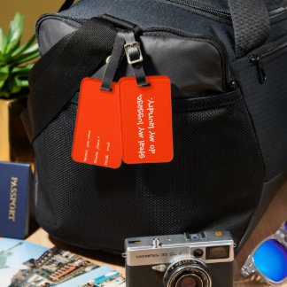 Steal my luggage, do my laundry luggage tag