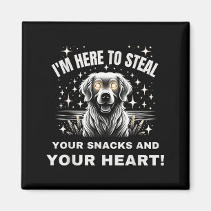 Steal Snack And Heart Trick Or Treat Halloween Dog Magnet